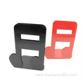 Treble metal book stand support note book stop